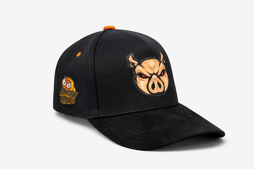 Premium hat angry pig. By angry hats